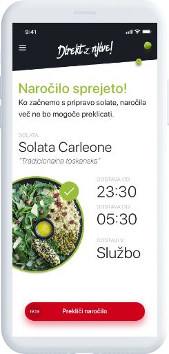 Aplikacija tretji korak